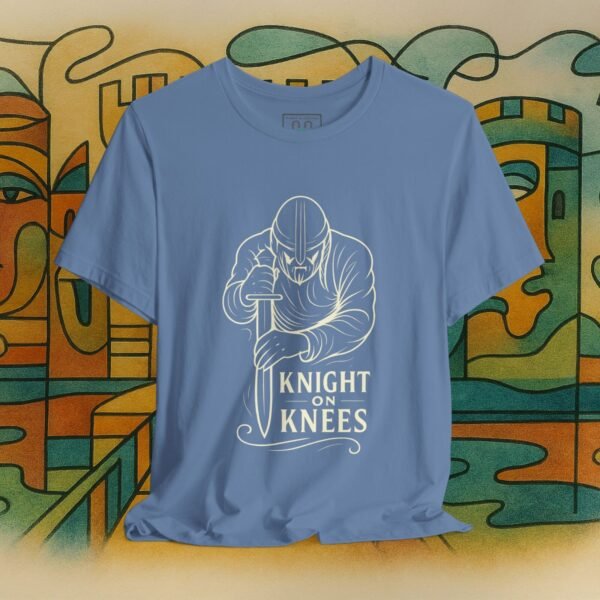 Knight on Knees – Medieval Valor Graphic Tee