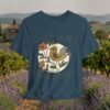 Gently Resonates T-Shirt — Japanese Bird & Floral Minimalist Nature Tee