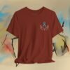 Prostate Cancer Awareness T-Shirt — Hands Holding Blue Ribbon Tee – Default Bella+Canvas T-shirt by Martume (Lifestyle view)