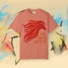 Red Mane Motion T-Shirt — Stylized Horse Head Graphic Tee — Apparel by M · Art & Design