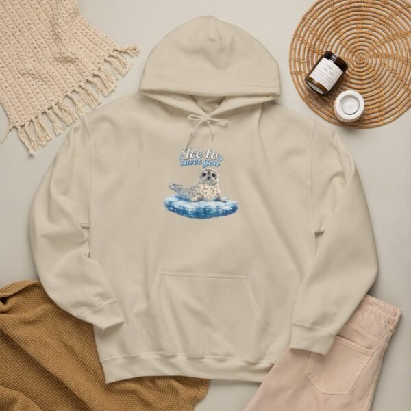6866364658509851391_2048-1.jpeg Seal Pup 'Ice to Meet You' Hoodie — Cozy Animal Lover Sweatshirt — Apparel by M · Art & Design