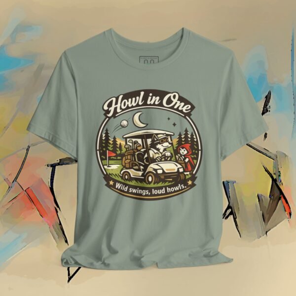 6984651998041700801_v2_2048_custom.jpeg Howl in One Golf T-Shirt – Funny Golf Cart Design — Humor by M · Art & Design