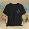 Prostate Cancer Awareness T-Shirt — Hands Holding Blue Ribbon Tee – Default Bella+Canvas T-shirt by Martume (Additional view 5)