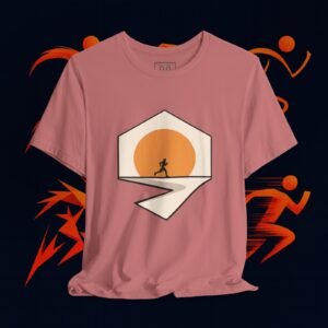 Running Graphic Tee — “Distance Brings Clarity” Jogger T-Shirt #4 — Apparel by M · Art & Design