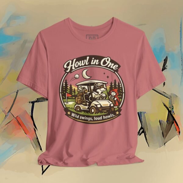 7741003134711718574_v2_2048_custom.jpeg Howl in One Golf T-Shirt – Funny Golf Cart Design — Humor by M · Art & Design