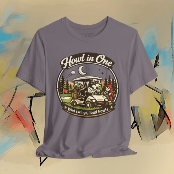 7975547221405531080_v2_2048_custom.jpeg Howl in One Golf T-Shirt – Funny Golf Cart Design — Humor by M · Art & Design