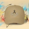 8134299692068075259_2048_custom.jpeg Skin Cancer Awareness Embroidered Black Ribbon Dad Cap