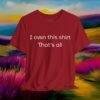 8222474664932269936_v2_2048_custom.jpeg I Own This Shirt – Simple & Funny Minimalist T‑Shirt – product gallery – M · Art & Design