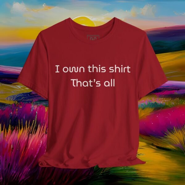 8222474664932269936_v2_2048_custom.jpeg I Own This Shirt – Simple & Funny Minimalist T‑Shirt – product gallery – M · Art & Design
