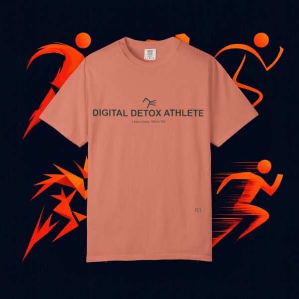 DIGITAL DETOX ATHLETE – Premium Running Tee (Less Noise Edition) (Light Colors) — Apparel by M · Art & Design