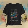 Bouldering Climber Tee – “My Life - Boulder” Rock Climbing T-Shirt