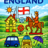 Discover England Poster – Minimalist British Travel Art (A4 Printable PDF)